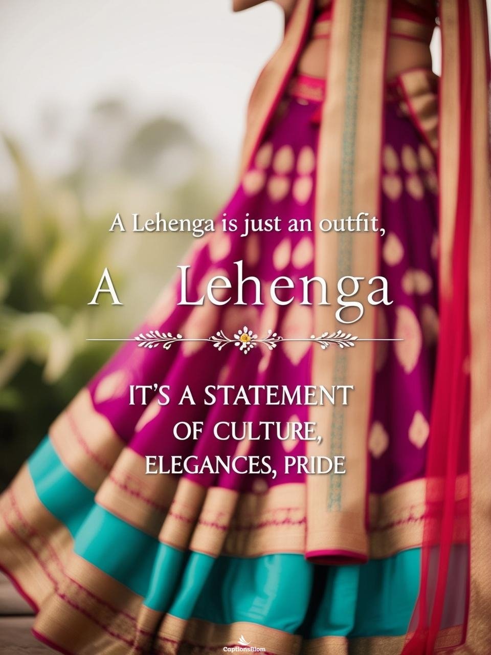 Lehenga Captions For Instagram