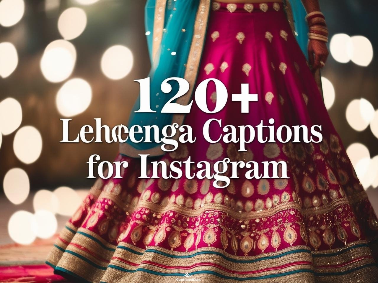 120+ Beautiful Lehenga Captions For Instagram in 2025