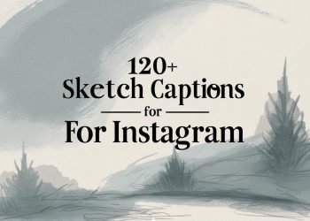 120+ Sketch Captions For Instagram and Quotes 2025