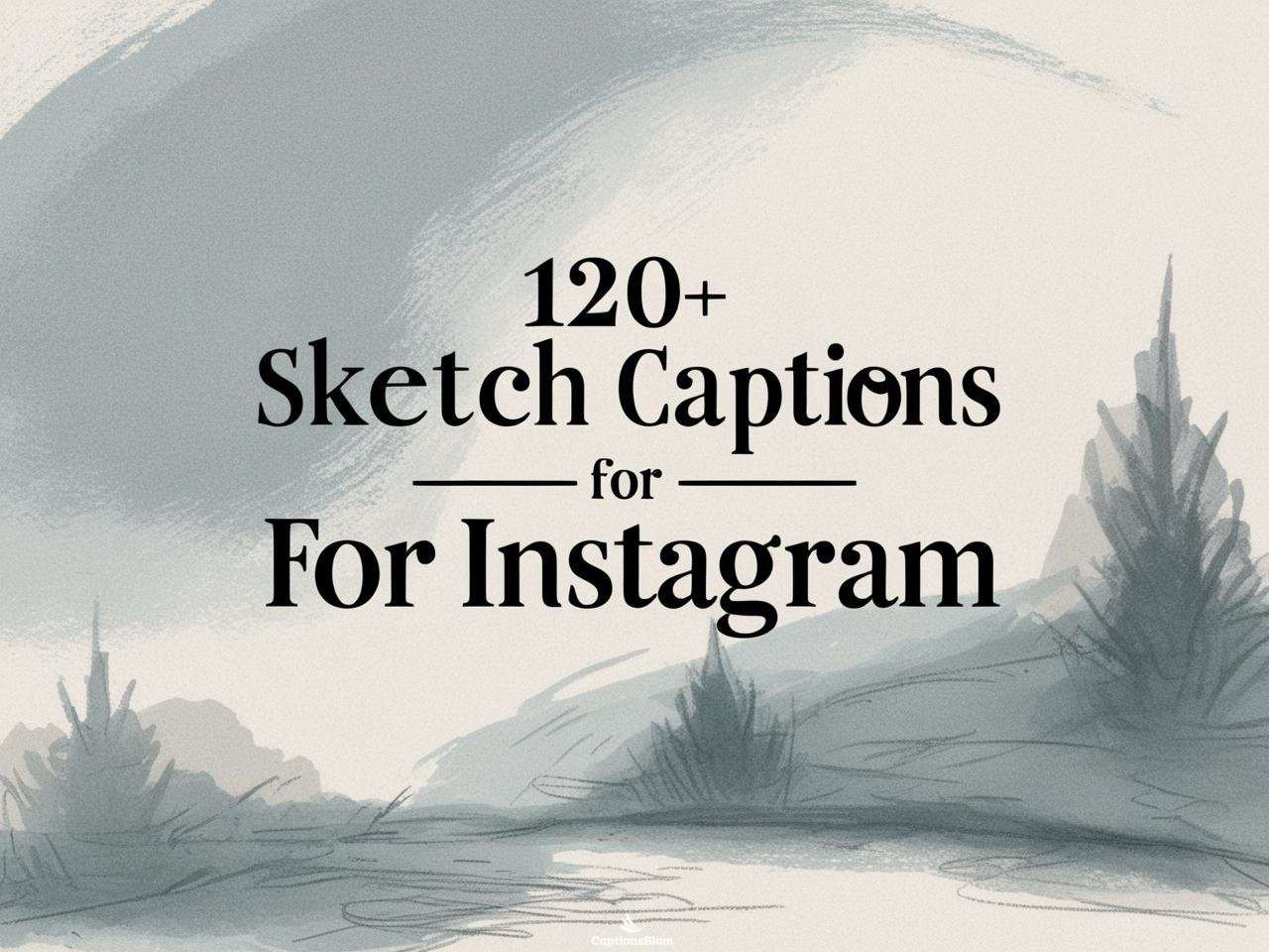 120+ Sketch Captions For Instagram and Quotes 2025