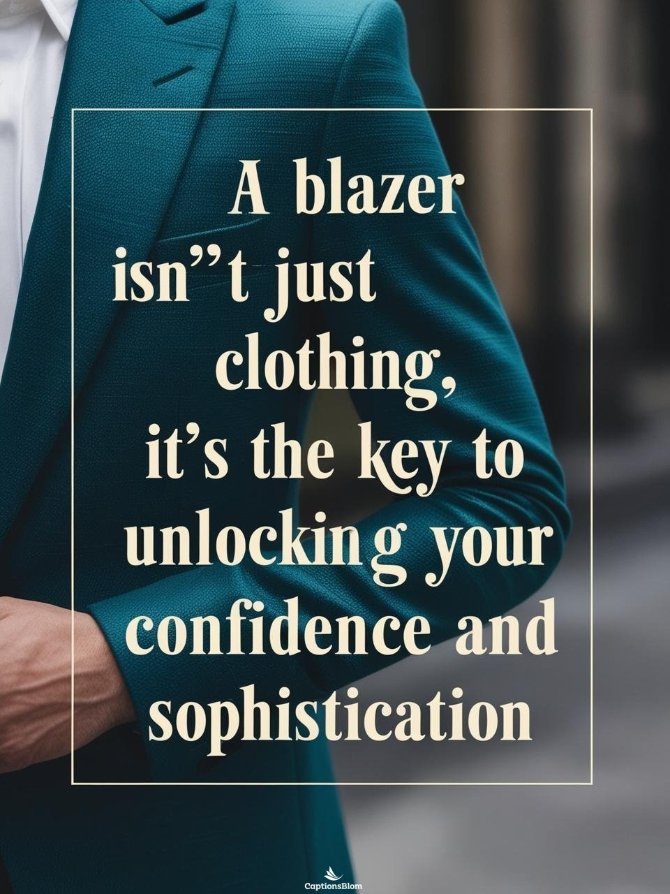 Blazer Captions For Instagram For Boy