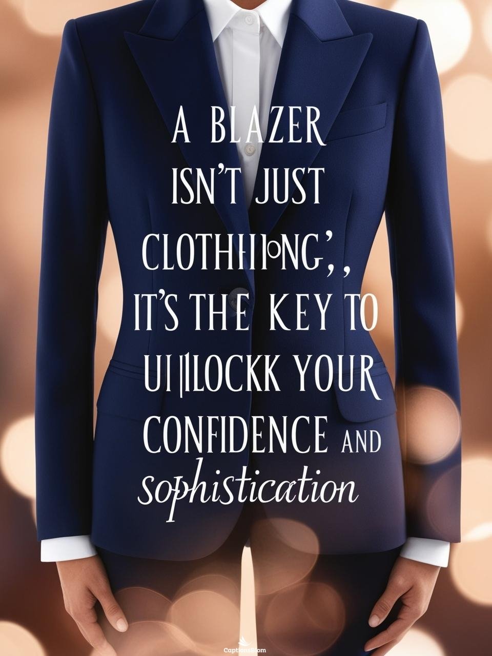 Blazer Captions For Instagram For Girl