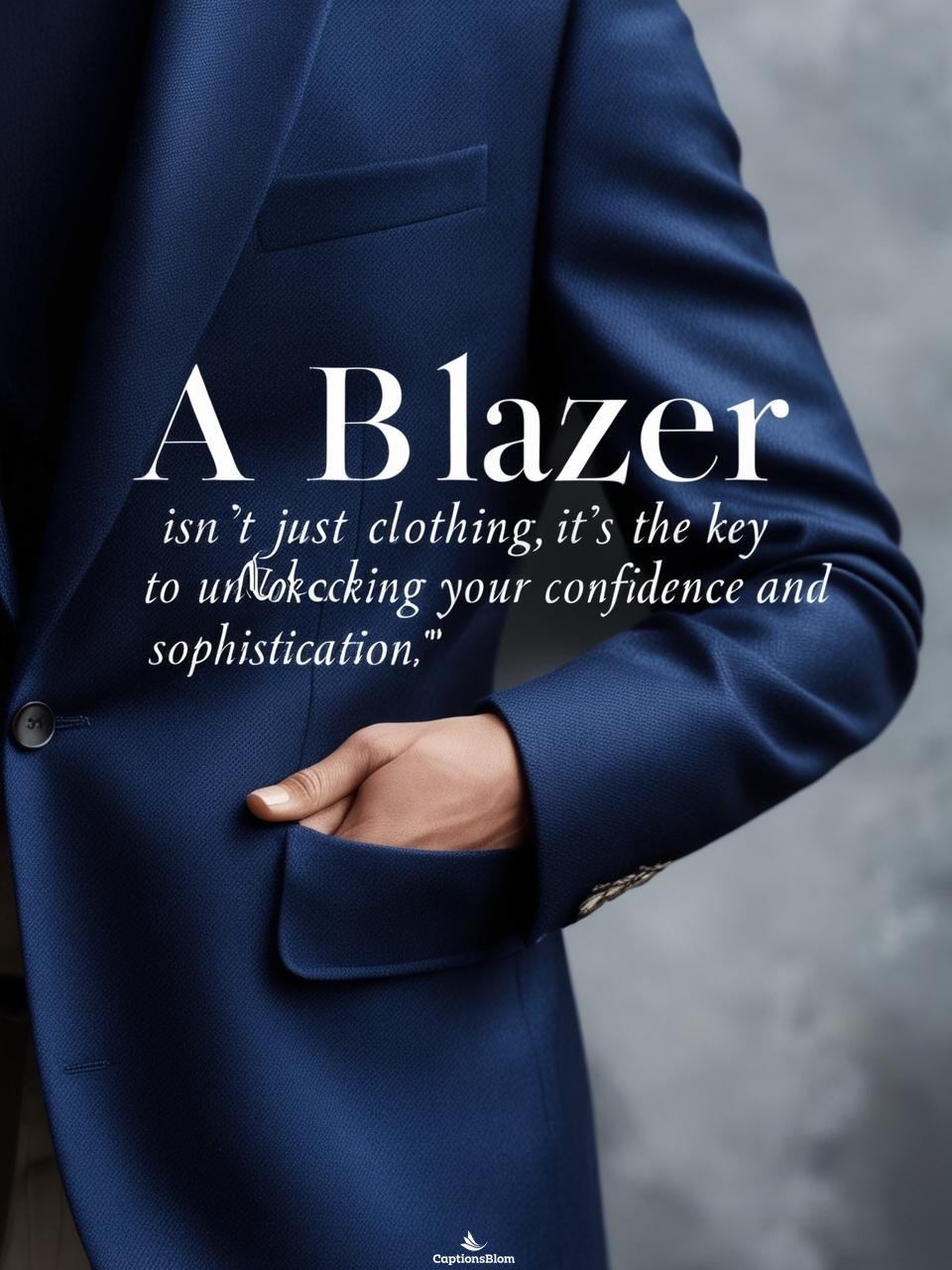 Blazer Captions For Instagram