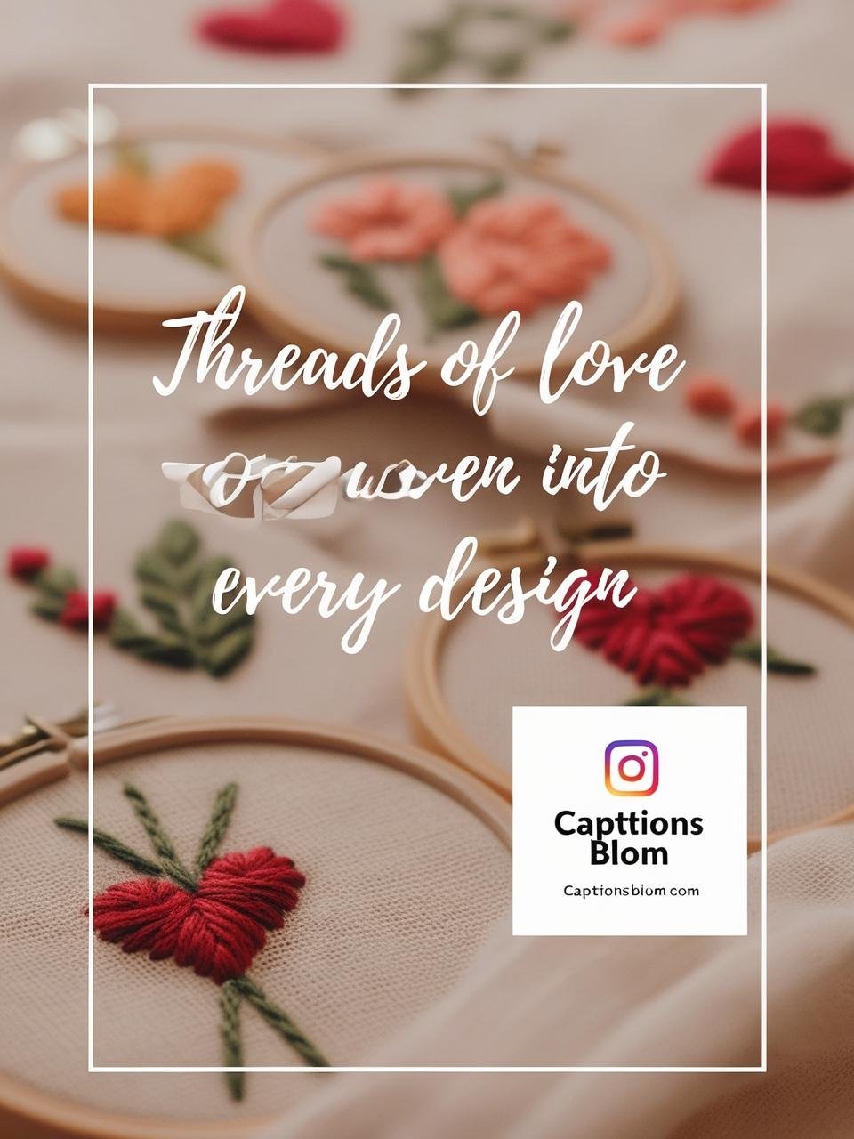 Embroidery Captions For Instagram