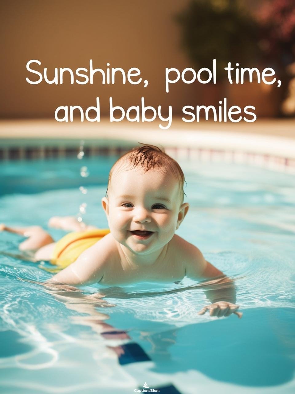 One Word Baby Swimming Captions For Instagram