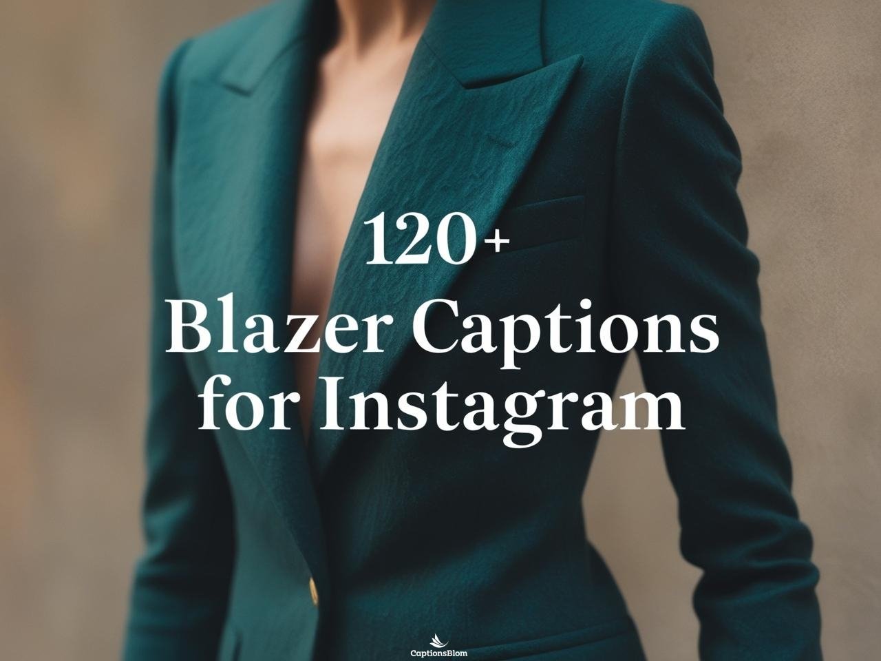 120+ Perfect Blazer Captions For Instagram in 2025