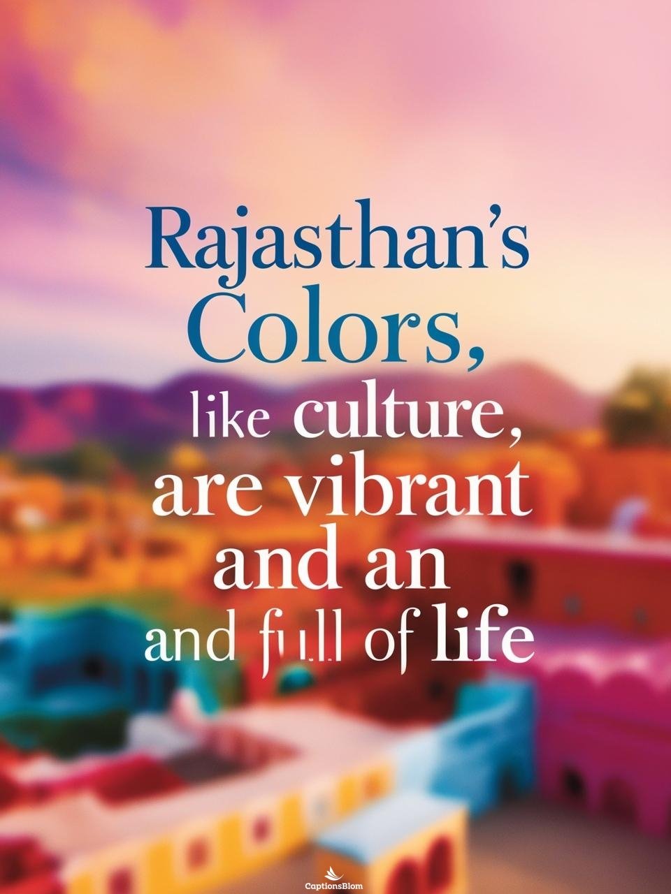 Rajasthan Captions For Instagram For Girl