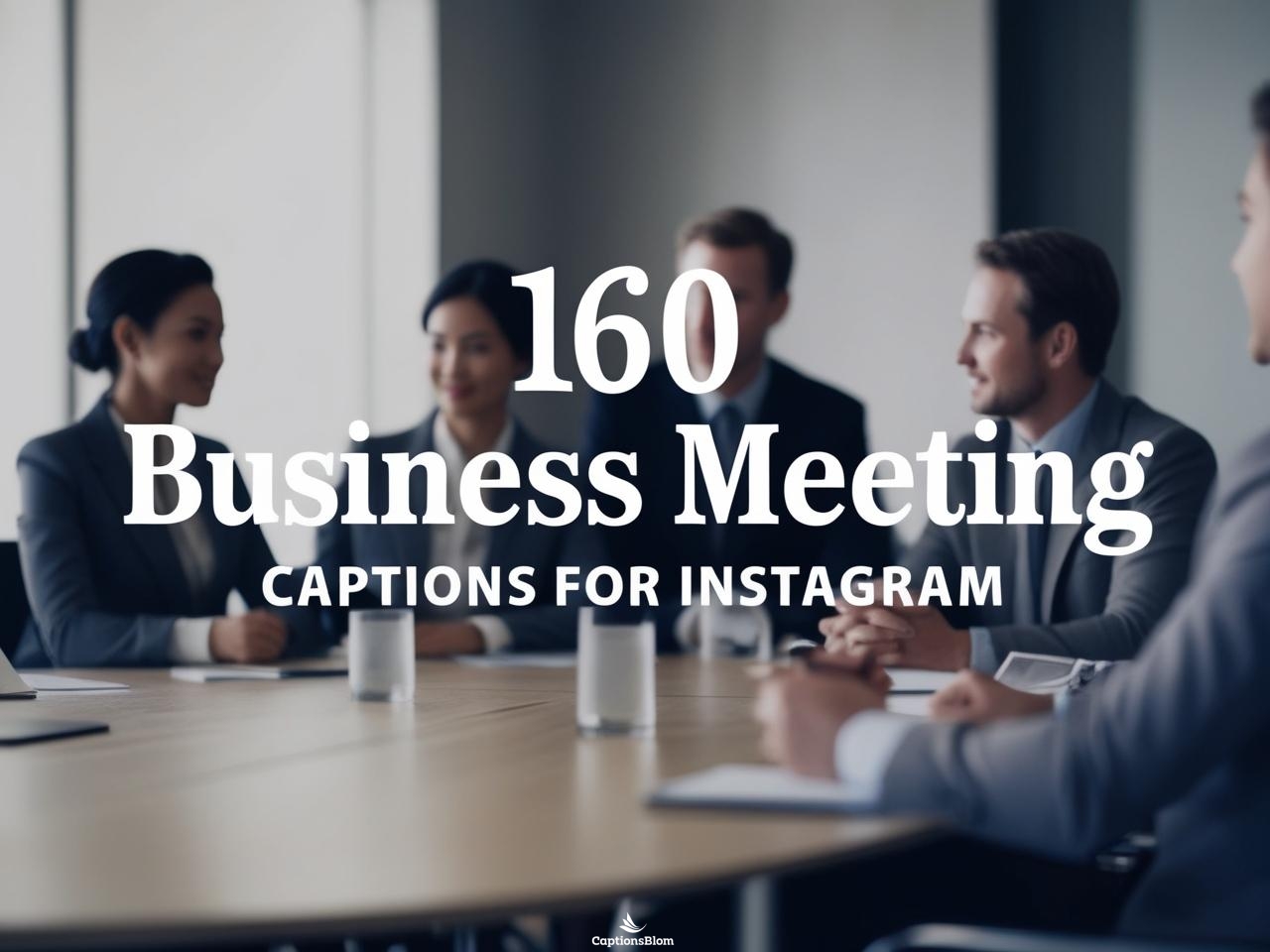 160 Business Meeting Captions For Instagram in 2025