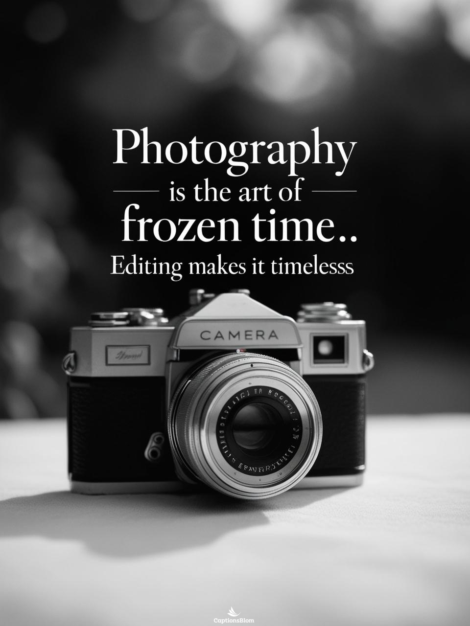 One Word Photo Editing Captions For Instagram