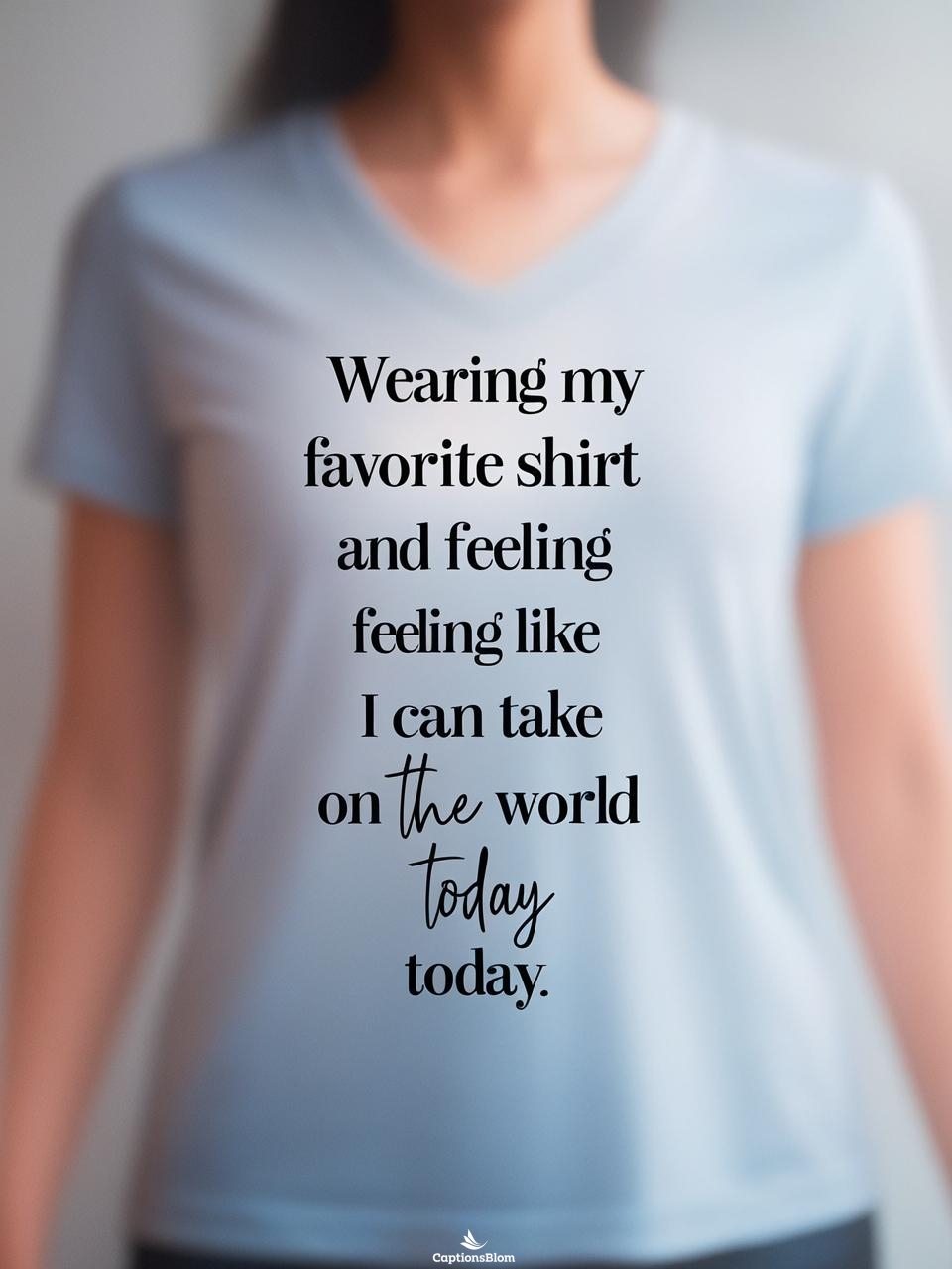 Oversized Shirt Captions For Instagram