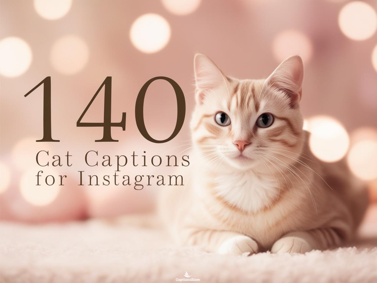 140 Trendy Cat Captions For Instagram & Quotes in 2025