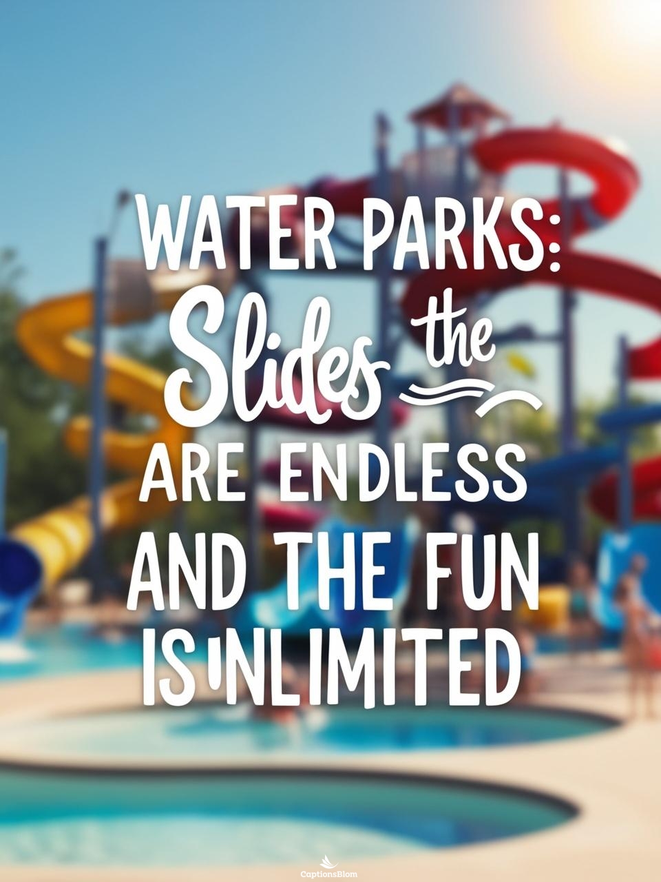Water Park Captions For Instagram in Hindi